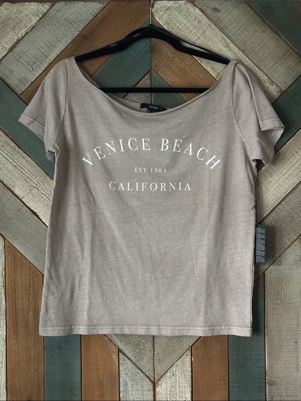 Forever 21 Taupe Venice Beach Graphic Tee